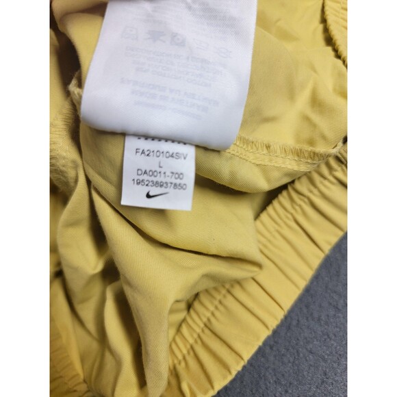 Nike Jacket Mens Large Yellow Half Zip Hooded Pullover Windbreaker DA0011-700 - Picture 9 of 13